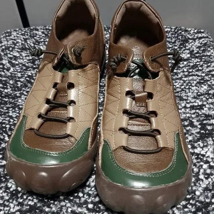 [BUNJANG] Leather Flat Shoes / 1회착용) 230 소가죽 단화  +어그서비스