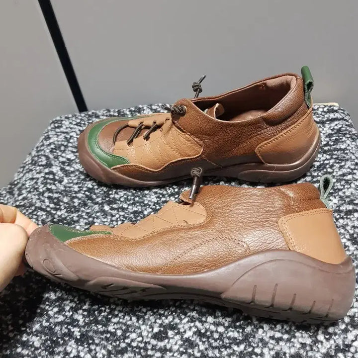 [BUNJANG] Leather Flat Shoes / 1회착용) 230 소가죽 단화  +어그서비스