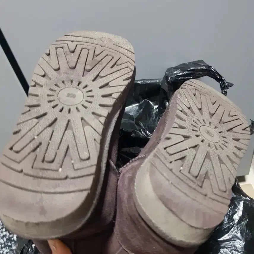 [BUNJANG] Leather Flat Shoes / 1회착용) 230 소가죽 단화  +어그서비스