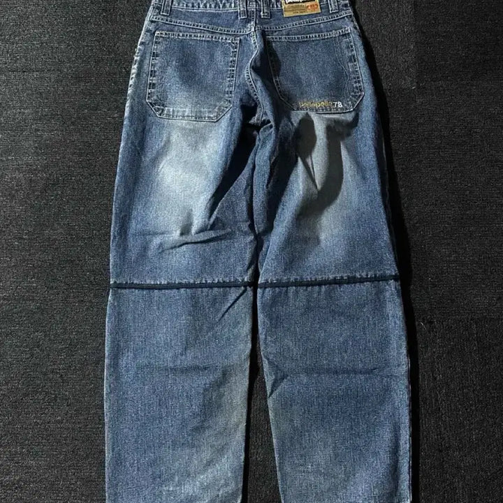 [BUNJANG] Pelle Pelle Vintage Denim Cargo Pants / 펠레펠레 데님팬츠