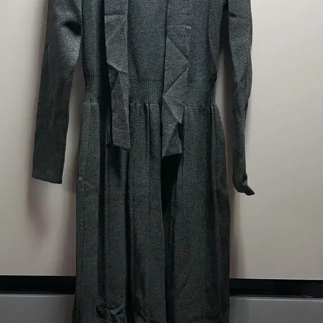 [BUNJANG] New Knit Ribbon Long Dress / 새옷)~77 니트리본 롱원피스