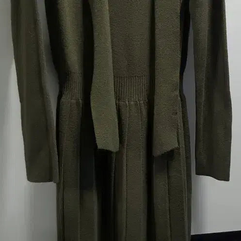 [BUNJANG] New Knit Ribbon Long Dress / 새옷)~77 니트리본 롱원피스