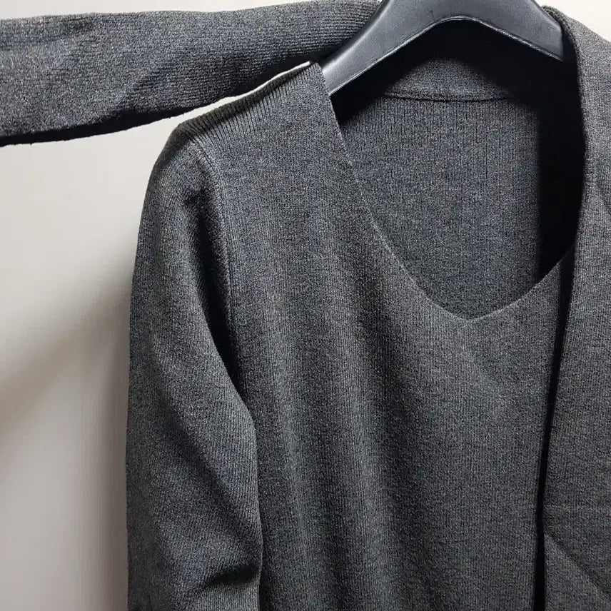 [BUNJANG] New Knit Ribbon Long Dress / 새옷)~77 니트리본 롱원피스