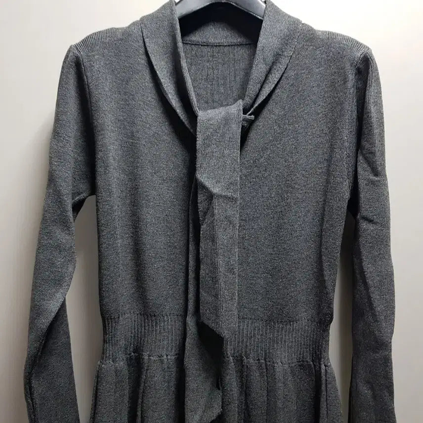 [BUNJANG] New Knit Ribbon Long Dress / 새옷)~77 니트리본 롱원피스