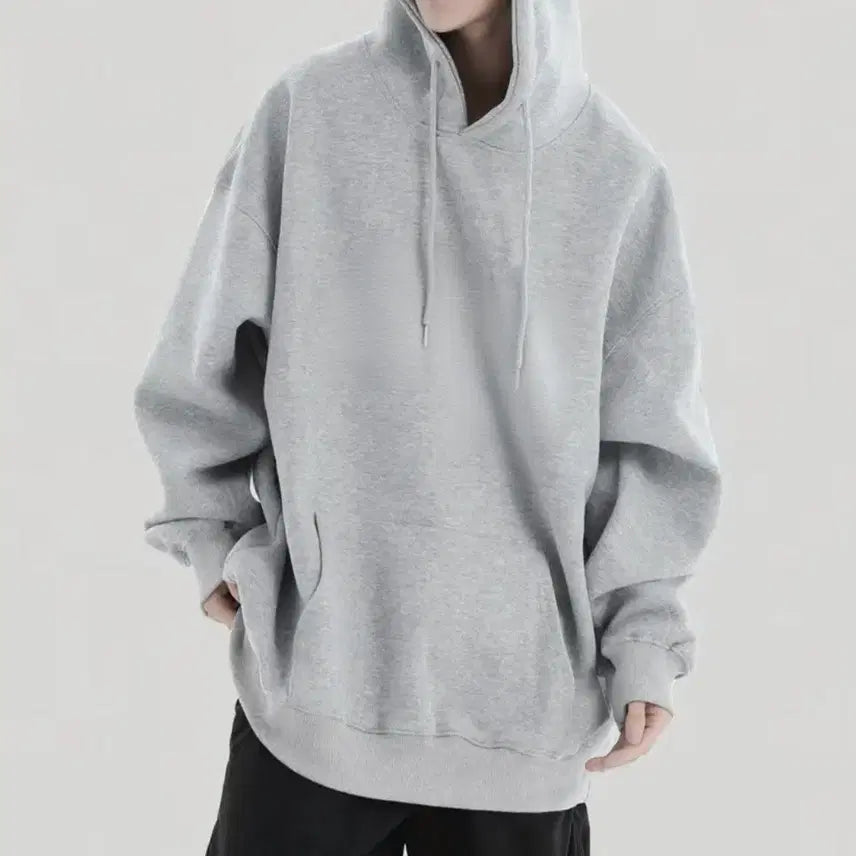 [BUNJANG] Basic Gray Hoodie / 새상품 약기모 후드티 그레이
