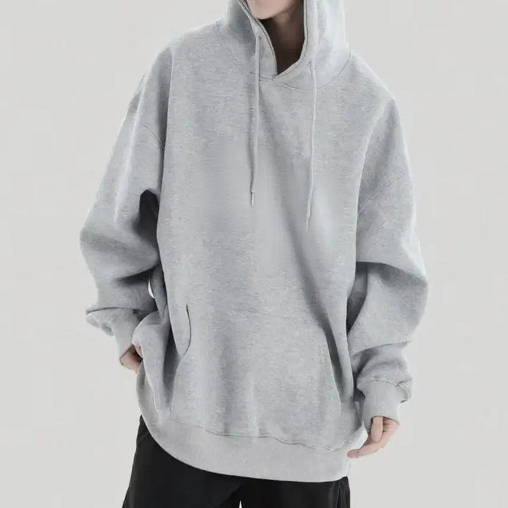 [BUNJANG] Basic Gray Hoodie / 새상품 약기모 후드티 그레이