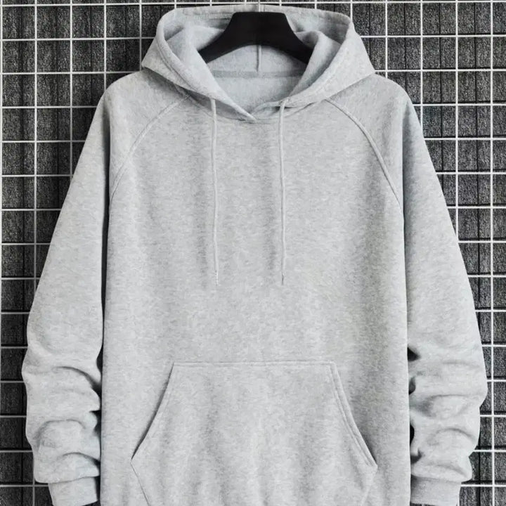 [BUNJANG] Basic Gray Hoodie / 새상품 약기모 후드티 그레이