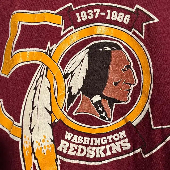 [SOLD OUT] 1980s Logo7  워싱턴 red skins football 티셔츠