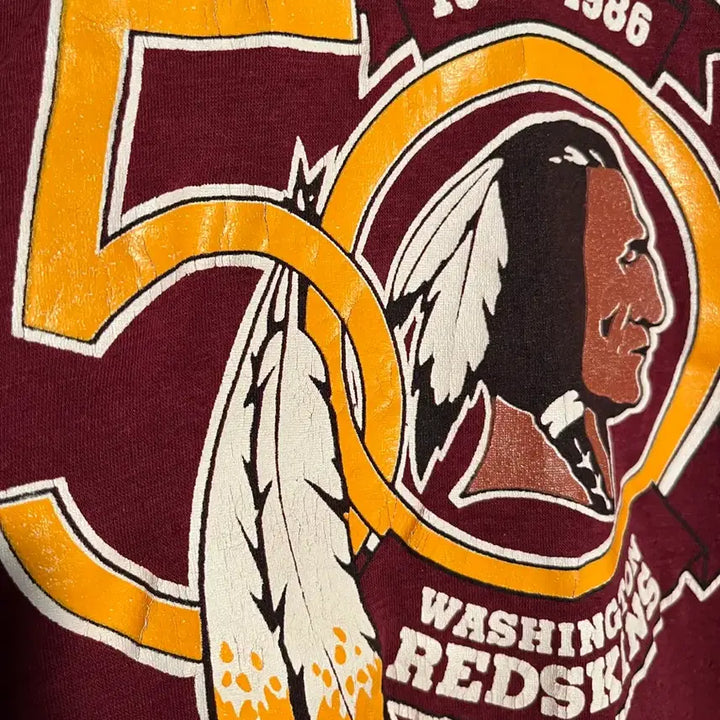 [SOLD OUT] 1980s Logo7  워싱턴 red skins football 티셔츠