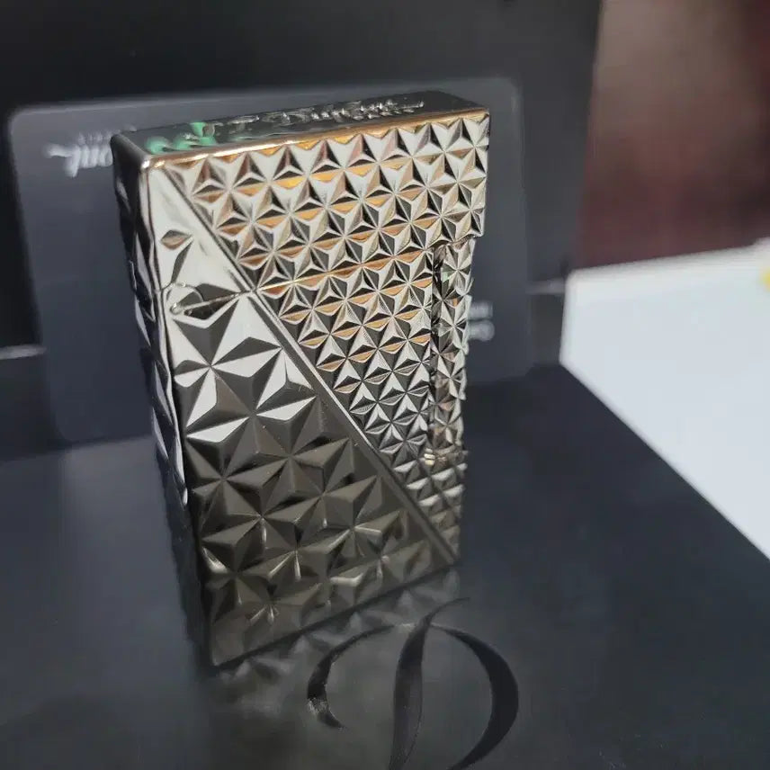 [BUNJANG] Dupont Lighter Line 2 CA16253 Palladium Platinum / [새상품급] 듀퐁라이터 라인2 신형 ca16253 팔라듐 백금 쌍불 듀퐁