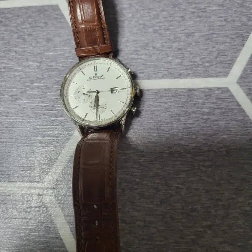 [BUNJANG] Edox Les Vauberts Automatic Chronograph / 판매)에독스 레보베르트 오토매틱 크로노