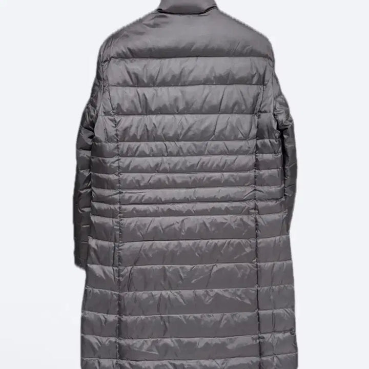 [BUNJANG] Charcoal Gray Goose Down Lightweight Long Padded Jacket (Size M) / (새상품) 차콜 그레이 구스 (거위털) 차이나 카라 경량 롱패딩 m