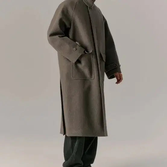 [BUNJANG] Urban Dtype Balmacaan Coat Beige Brown / 어반디타입 발마칸 코트 베이지 브라운