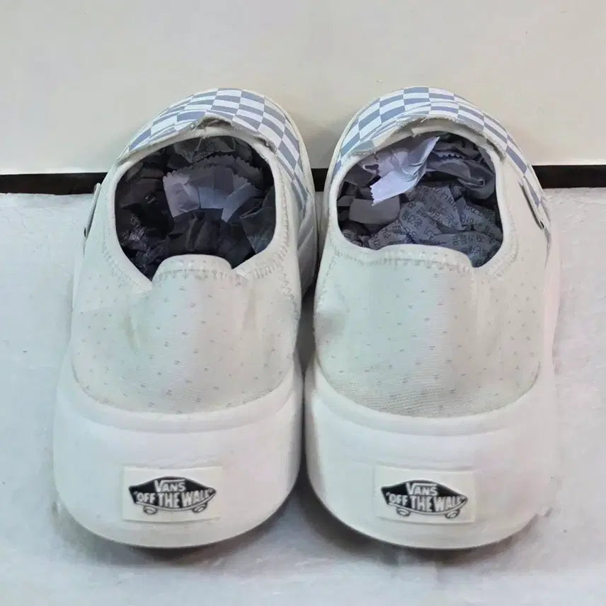 [BUNJANG] Vans Comfycush One Slip-On Checkerboard Marshmallow Sky Blue Mule Sneakers / [275] 반스 컴피쿠시 원 슬립온 체커보드 마쉬멜로우 스카이블루 뮬