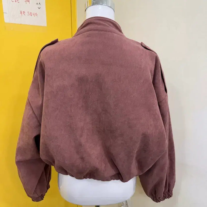 [BUNJANG] Loose Fit Balloon Sleeve Crop Zip-Up Jacket / 말린장미 크롭 집업 자켓/스트링 조절/루즈핏 벌룬핏 점퍼