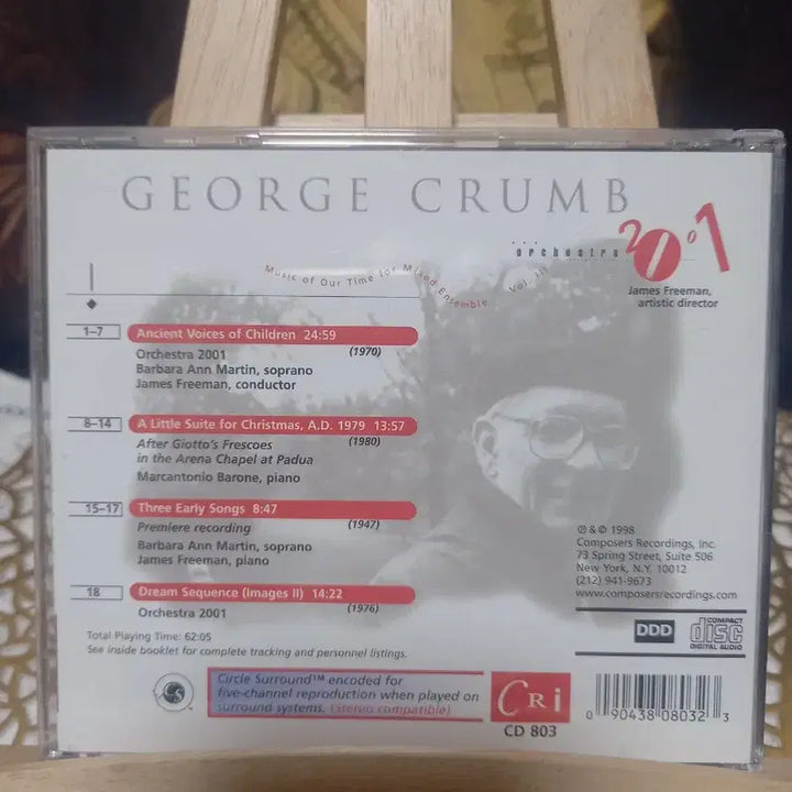 [BUNJANG] George Crumb Ancient Voices CD / 조지 크럼 Ancient Voices CD