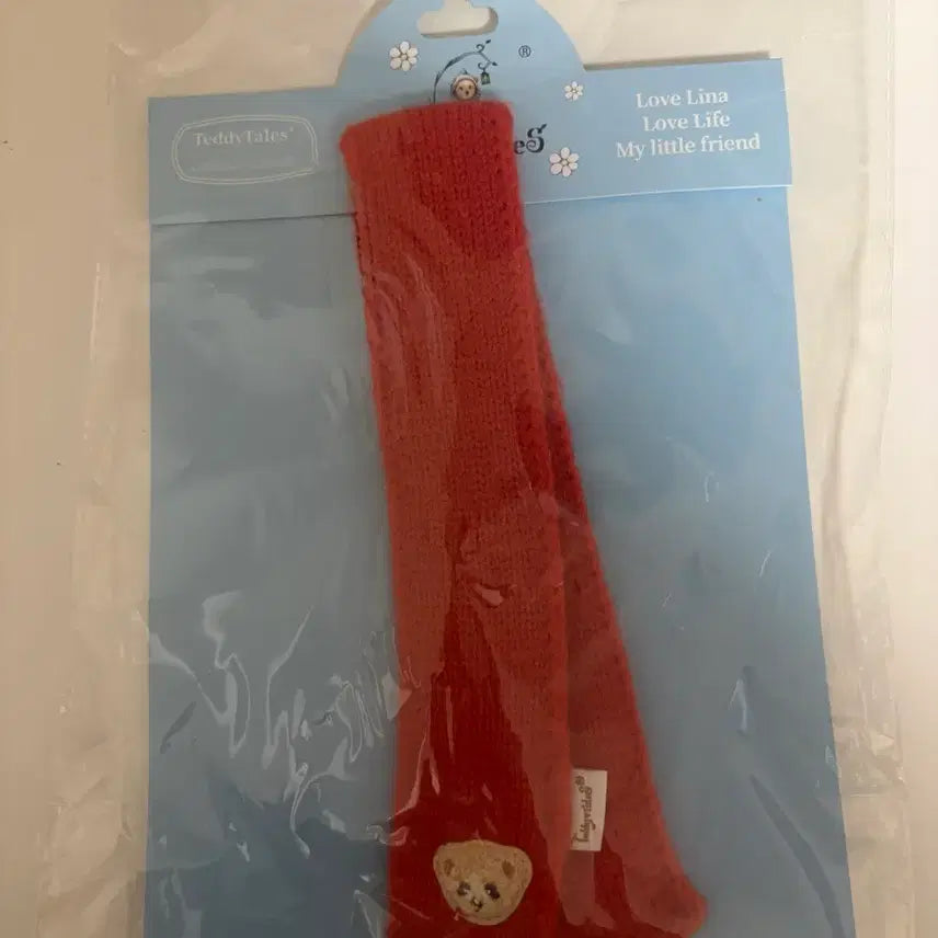 [BUNJANG] Teddy Tales Red Scarf / (새상품/미개봉)테디테일즈 빨간목도리 팝니다.