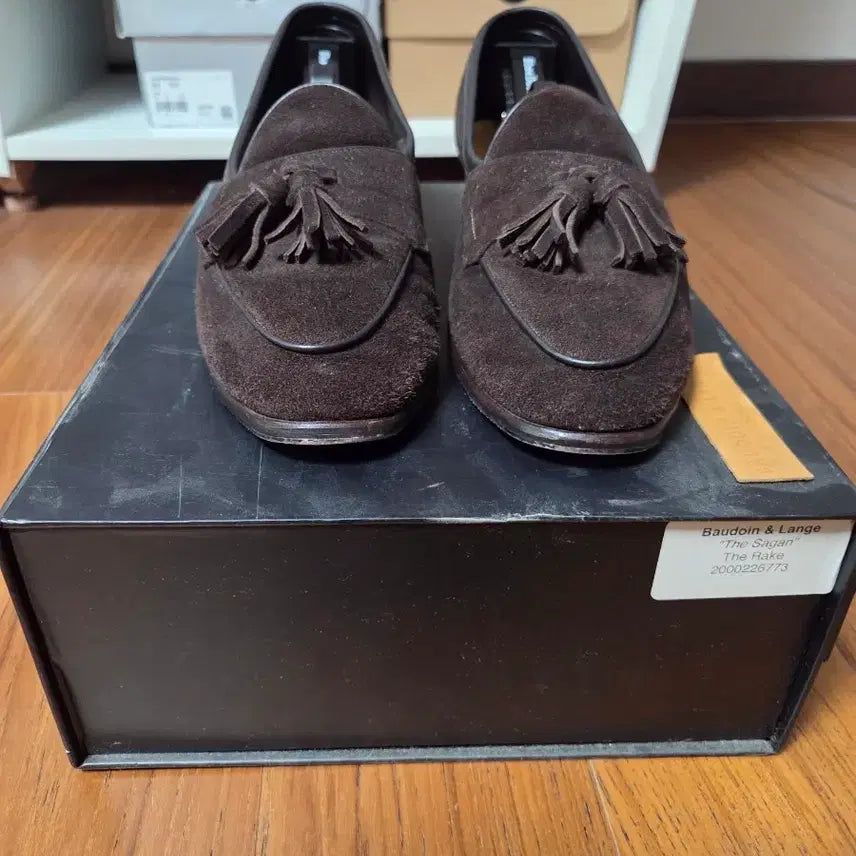[BUNJANG] Baudoin &amp; Lange Suede Tassel Loafers Brown / Baudoin &amp; Lange 스웨이드 태슬 로퍼 브라운