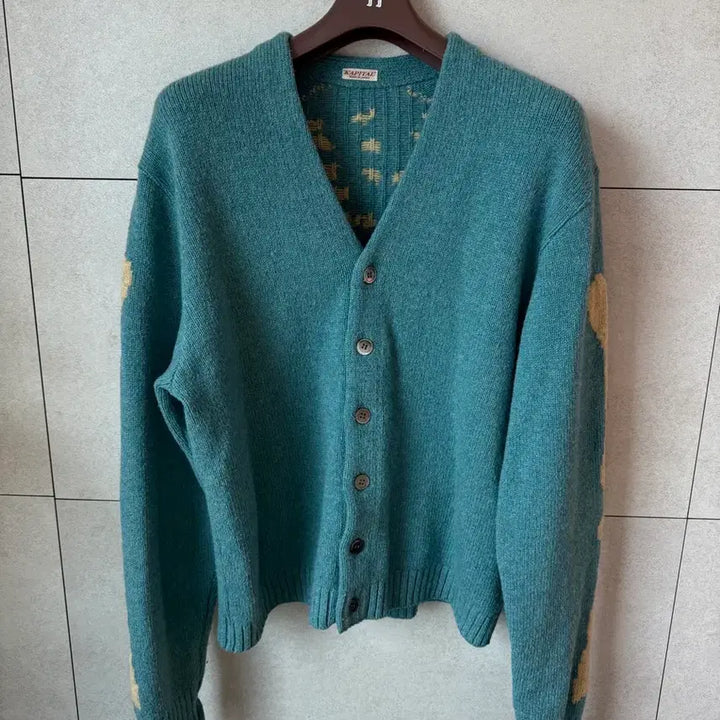 [BUNJANG] Capital Bone Knit Cardigan Saxophone Blue (Size 3) / 캐피탈 본가디건 뼈니트 본니트 색소폰 블루 3사이즈 팝니다.