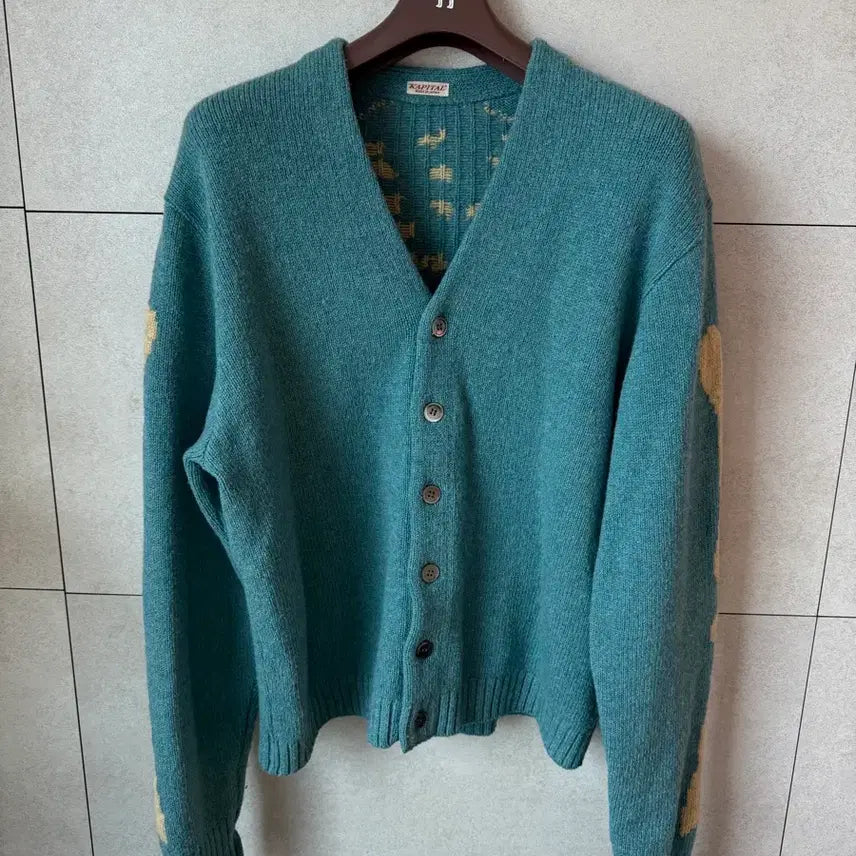 [BUNJANG] Capital Bone Knit Cardigan Saxophone Blue (Size 3) / 캐피탈 본가디건 뼈니트 본니트 색소폰 블루 3사이즈 팝니다.