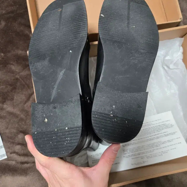 [BUNJANG] Romantic Move Square Toe Zip-up Boots / 로맨틱무브 스퀘어토 집업 부츠