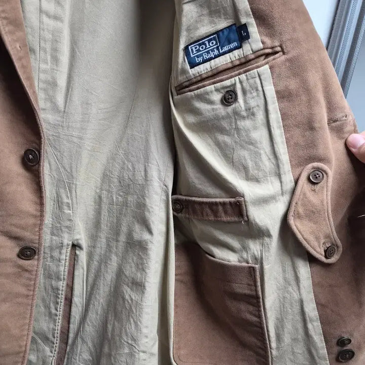 [BUNJANG] Polo Moleskin Safari Jacket / 폴로 몰스킨 사파리 자켓 L(100~105)