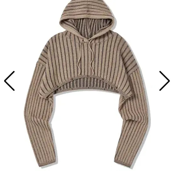 [BUNJANG] Nyxx Hooded Crop Knit Sweater / nyxx 후드 크롭 니트