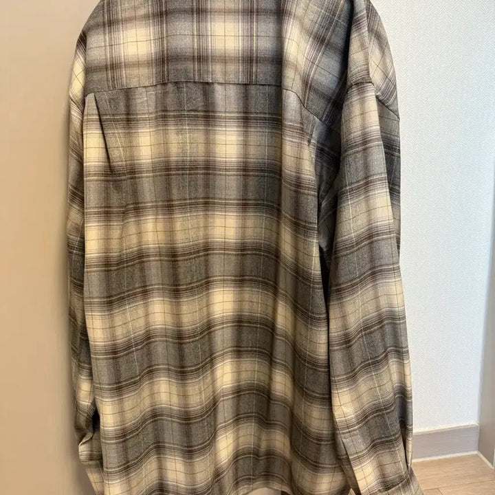 [BUNJANG] Auralee Brown Herringbone Check Shirt 22AW Size 5 / 오늘만 이가격 오라리 울 체크 셔츠 브라운 헤링본 22AW 5사이즈