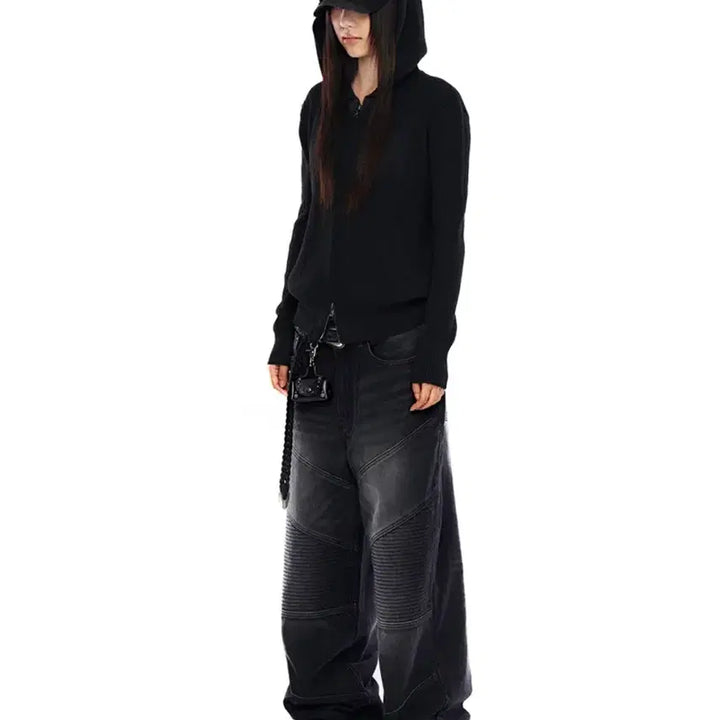 [BUNJANG] A.K.A.M Biker Denim Pants (Size 2) / 아캄 바이커 데님 팬츠(사이즈2)