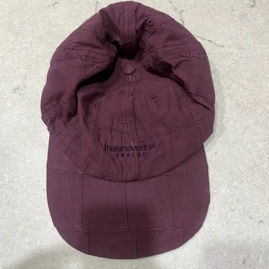 [BUNJANG] Thisisneverthat Wine Color Cap / 디스이즈네버댓 와인색 볼캡 모자