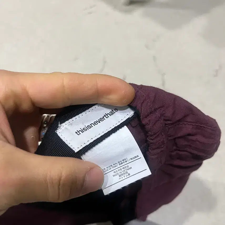 [BUNJANG] Thisisneverthat Wine Color Cap / 디스이즈네버댓 와인색 볼캡 모자