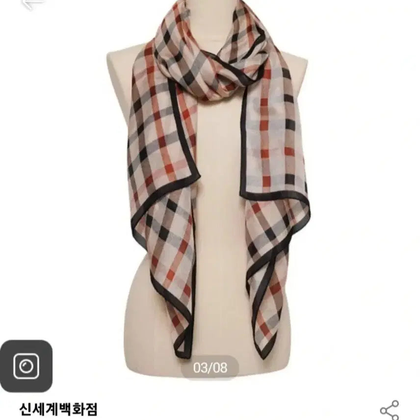 [BUNJANG] Daks Silk Scarf / 새상품)닥스 실크 스카프