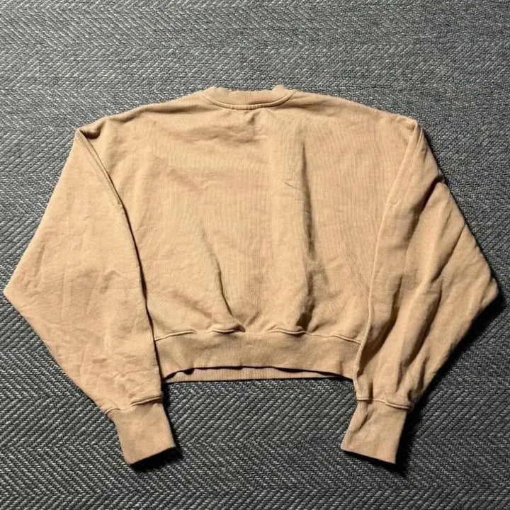 [BUNJANG] RECTO RC Logo Cropped Beige Sweatshirt OS / 렉토 RC 로고 크롭 베이지 맨투맨 OS