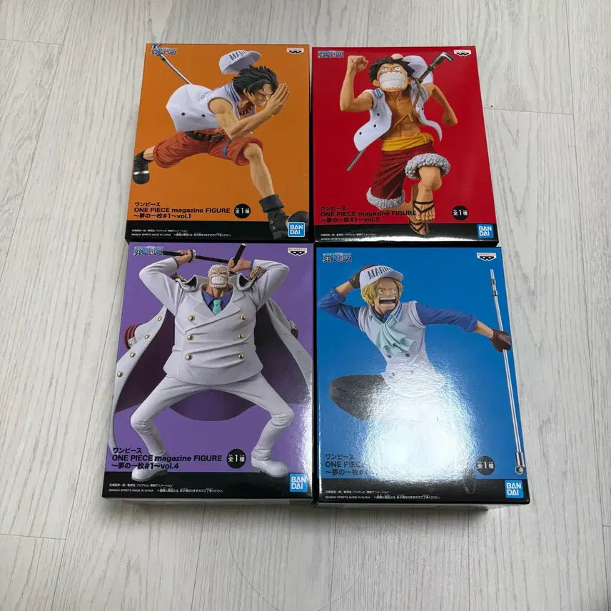 [SOLD OUT] 반프레스토 원피스 꿈의한장 매거진 피규어 미개봉 4종일괄