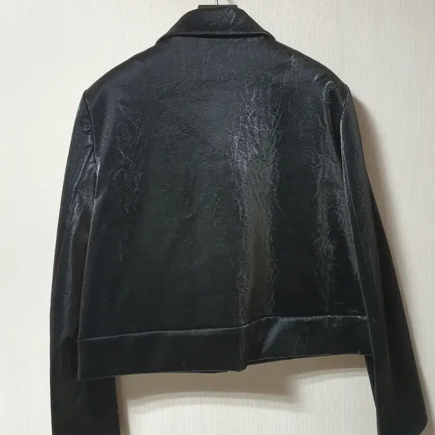 [BUNJANG] her&she Crack Leather Blouson Jacket / her&she 허앤쉬 크랙 레더 블루종 자켓 s 사이즈 정품