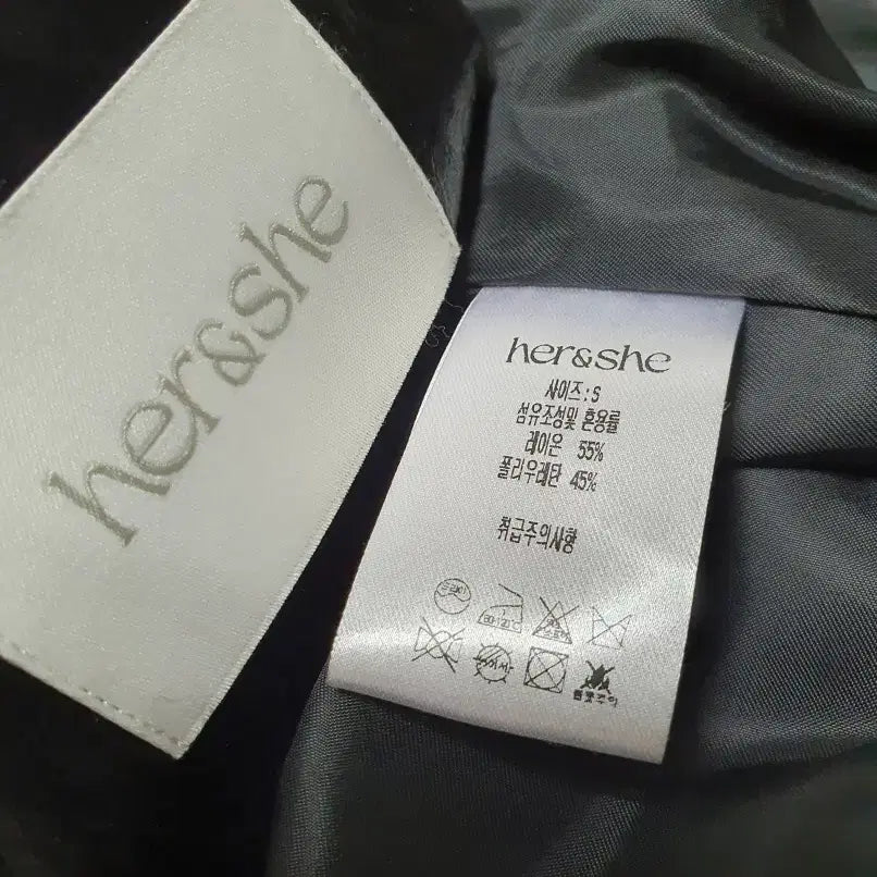 [BUNJANG] her&she Crack Leather Blouson Jacket / her&she 허앤쉬 크랙 레더 블루종 자켓 s 사이즈 정품