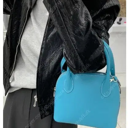 [BUNJANG] her&she Crack Leather Blouson Jacket / her&she 허앤쉬 크랙 레더 블루종 자켓 s 사이즈 정품