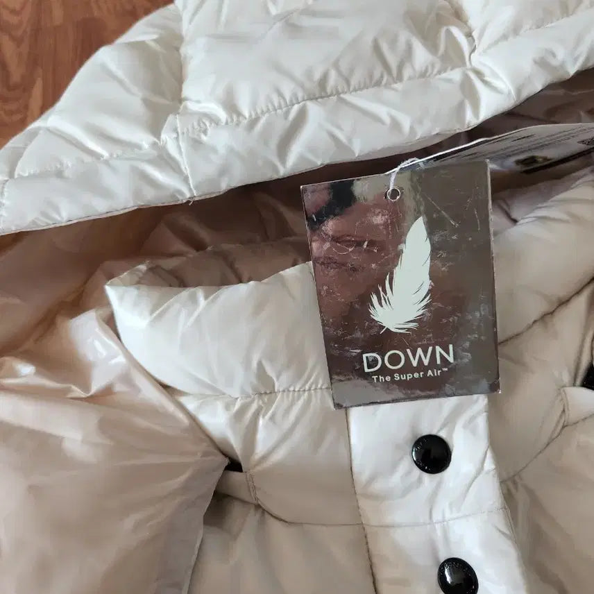 [BUNJANG] Ivory Padded Jacket / 아이보리 패딩 점퍼 [새상품]