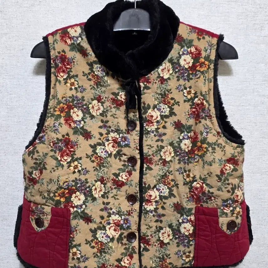 [BUNJANG] Floral Pattern Vest / 꽃무늬 베스트 조끼