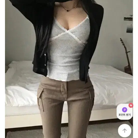 [BUNJANG] Summer Cardigan / (새상품) 블랙 여름 가디건