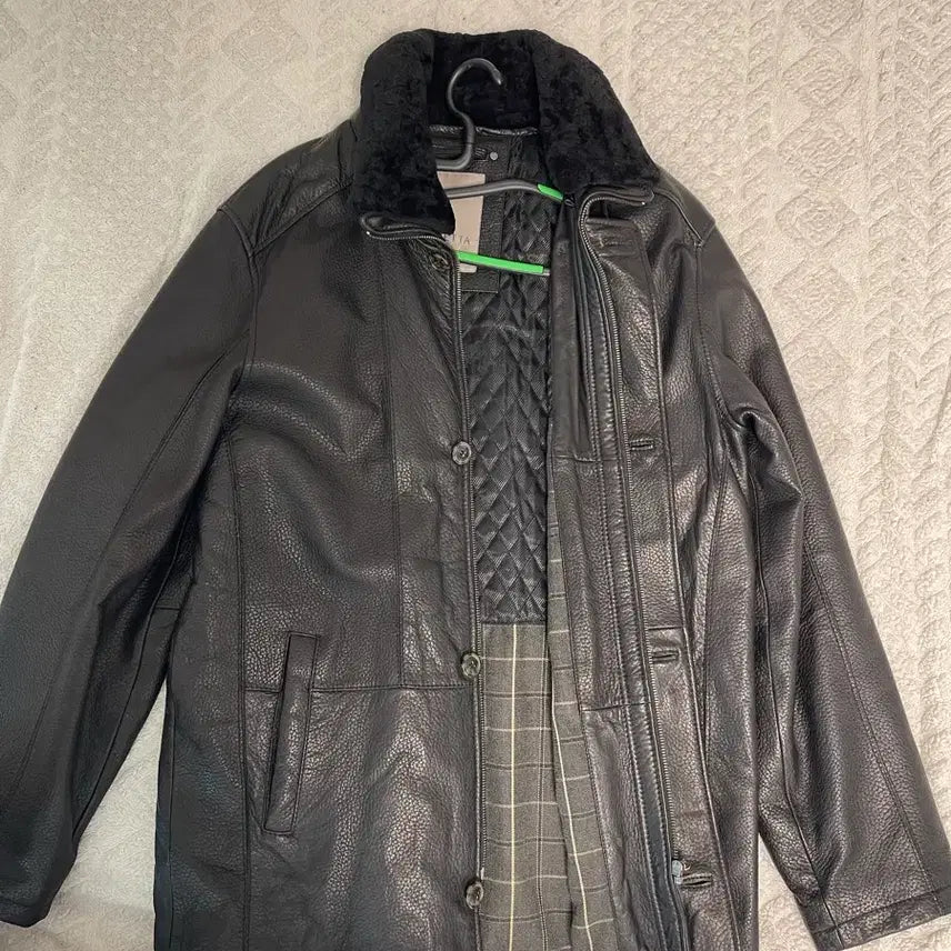 [BUNJANG] FIORETTA Lambskin Car Coat / 이탈리아 브랜드 피오레타(FIORETTA) 양가죽 카코트50(105)