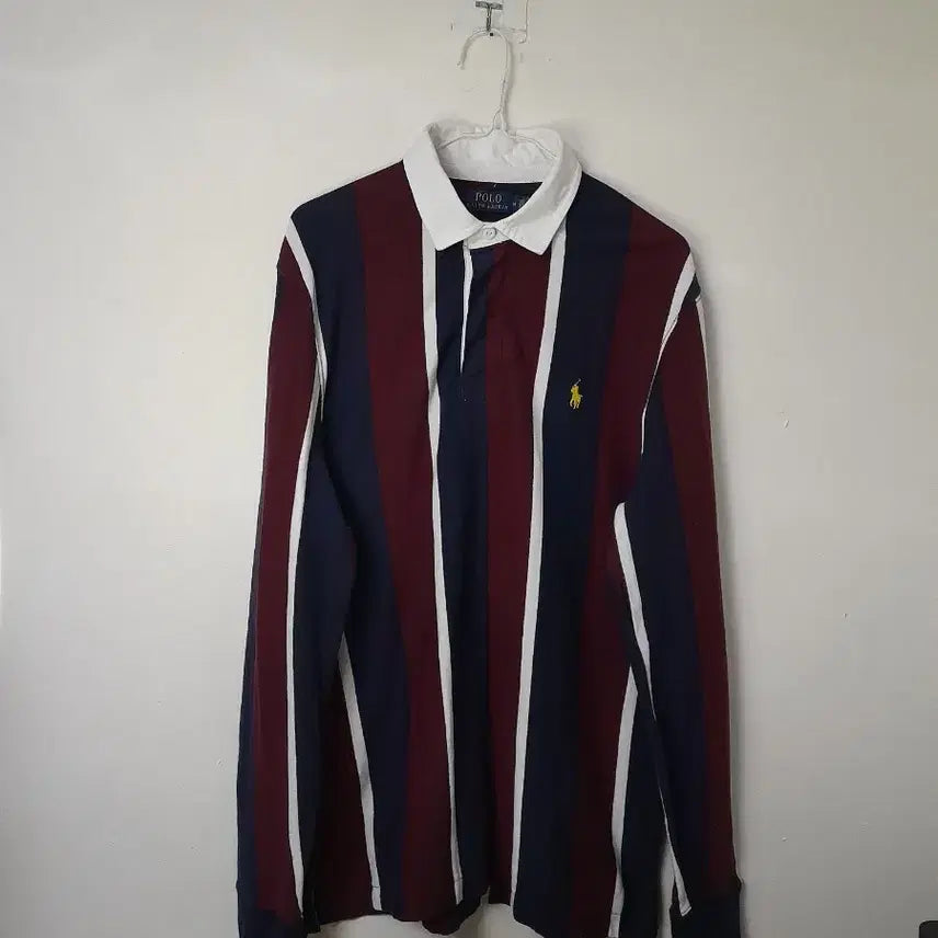 [BUNJANG] Ralph Lauren Polo Rugby Shirt / 랄프로렌 폴로 큐알탭 럭비 카라티 M/100