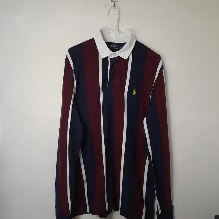 [BUNJANG] Ralph Lauren Polo Rugby Shirt / 랄프로렌 폴로 큐알탭 럭비 카라티 M/100