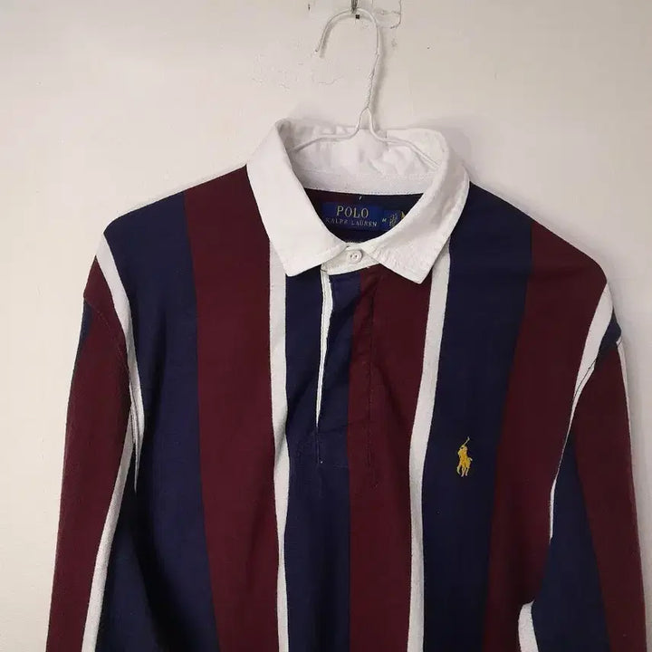 [BUNJANG] Ralph Lauren Polo Rugby Shirt / 랄프로렌 폴로 큐알탭 럭비 카라티 M/100