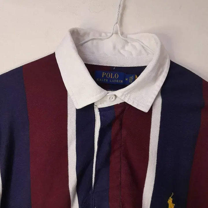 [BUNJANG] Ralph Lauren Polo Rugby Shirt / 랄프로렌 폴로 큐알탭 럭비 카라티 M/100
