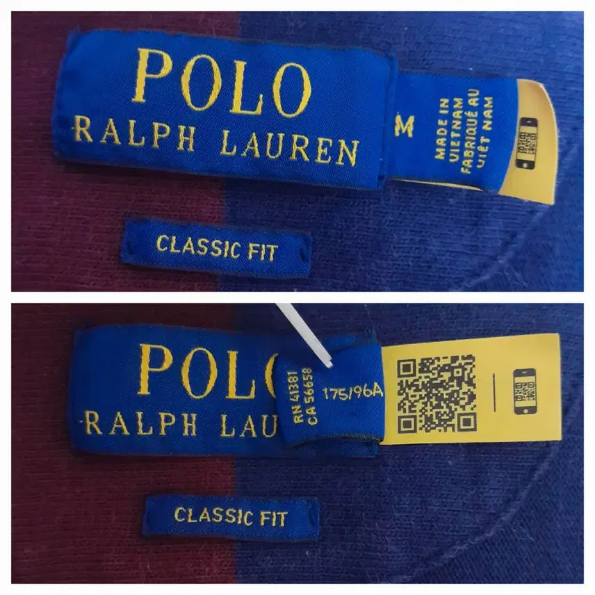 [BUNJANG] Ralph Lauren Polo Rugby Shirt / 랄프로렌 폴로 큐알탭 럭비 카라티 M/100