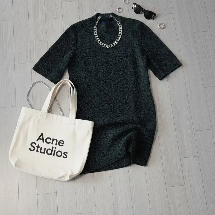 [BUNJANG] Lucky Chouette Glitter Knit Mini Dress / [럭키슈에뜨] 영롱한 글리터 니트 미니 원피스 판매합니다