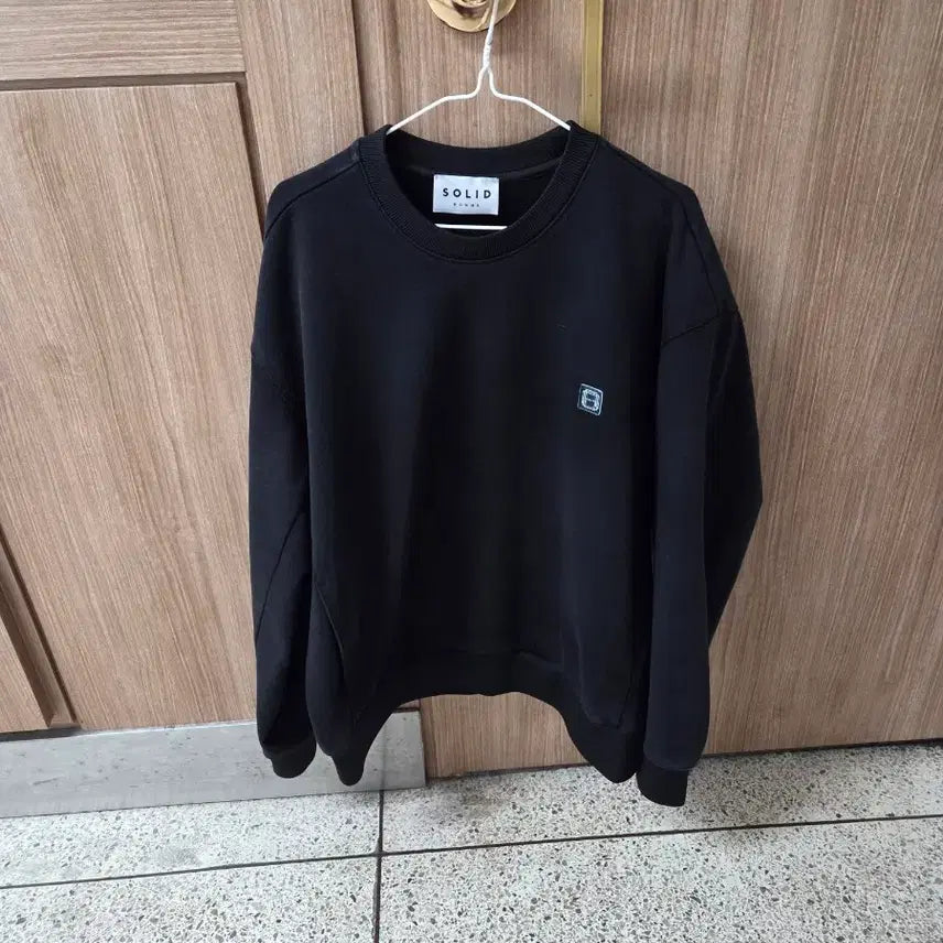 [BUNJANG] Solid Homme Black Sweatshirt 48 / 솔리드옴므 블랙 맨투맨 48