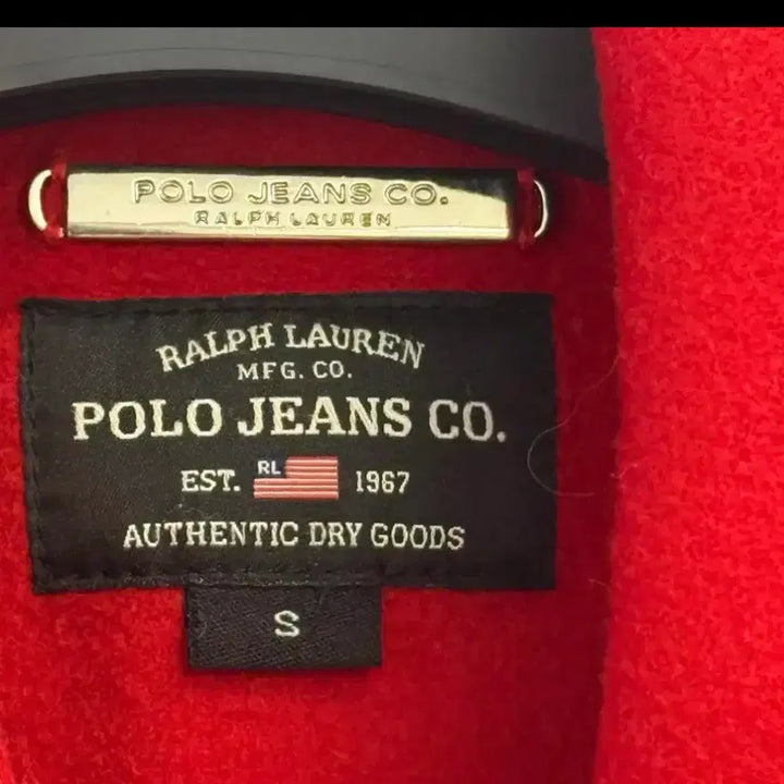 [BUNJANG] USA Polo Jeans Red Pea Coat S / USA 폴로진스 레드 피코트 S
