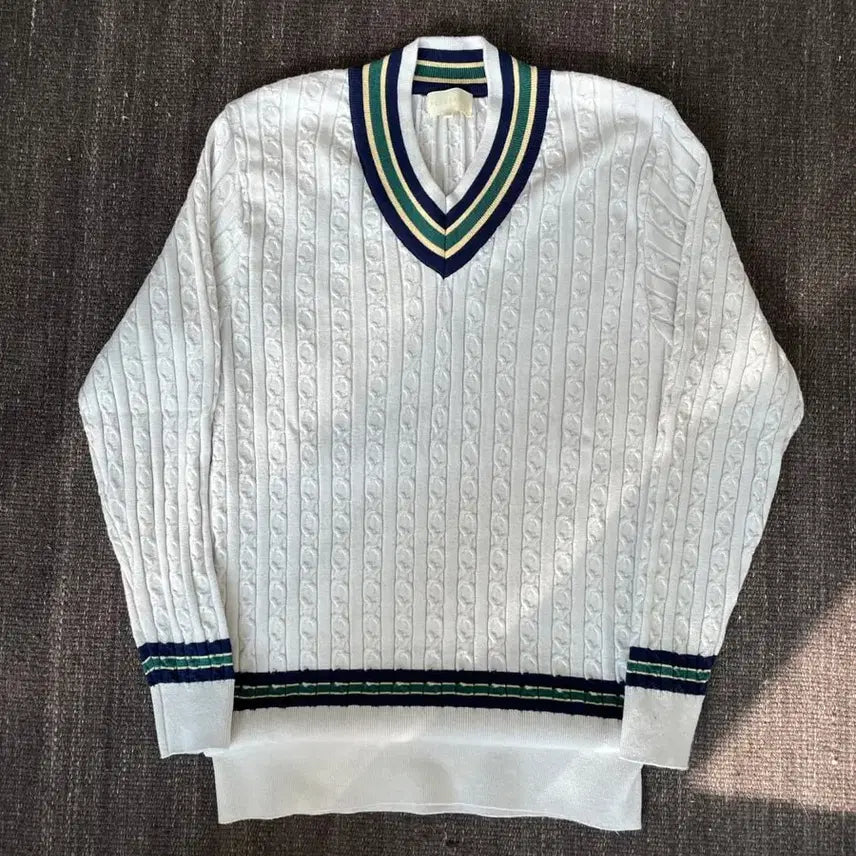 [BUNJANG] De Ver Mølle Cable Cricket Knit Size L / 드베르망 케이블 크리켓 니트 사이즈L